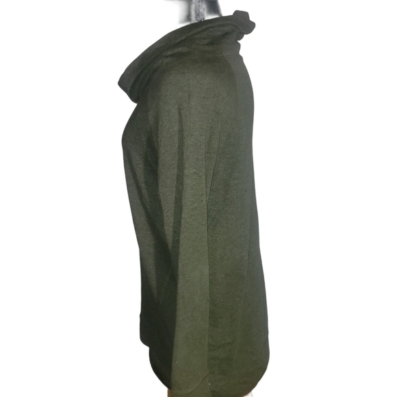 Natural Reflections Olive Green Slouchy Turtleneck Sweater M - Picture 5 of 7